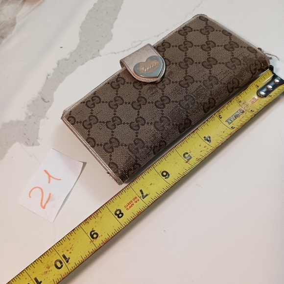 Gucci Long Wallet GG Canvas Beige White - Picture 15 of 16